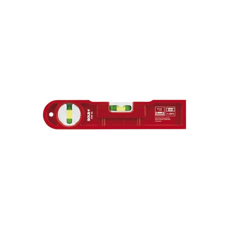 SOLA Tilers Spirit Level PHF 22 Length 220 mm