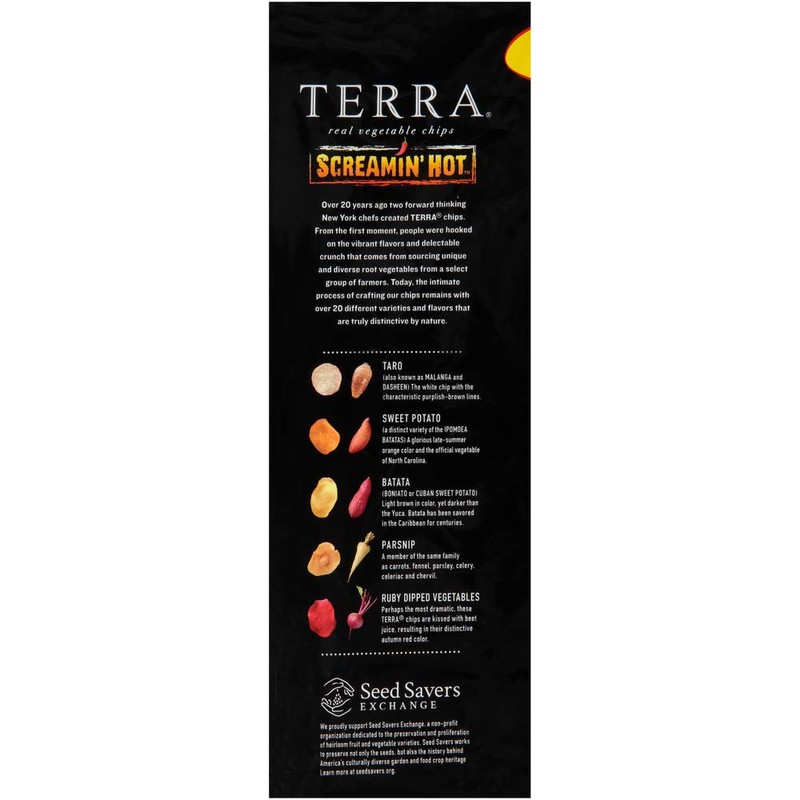 Terra Screamin' Hot, 5.5 oz, 12 Count