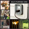 IRON FORGE Cable de extensión café para exteriores con interruptor