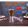 Double Clear Plastic and Stainless Steel Japanese Style Jigger, Set