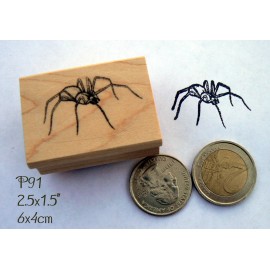 Dragonflylaser P91 spider rubber stamp large