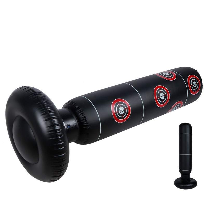 160cm Inflatable Punching Bag Boxing Post Sandbag Kids Training Exercising