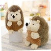 Kisangel 2pcs Hedgehog Plush Adorable Soft Animal Doll for Cute