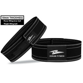 Leather lever Weight Lifting Belt for Men & Women 10mm Thick Gym Belt Powerlifting Lever Belt Weightlifting, Fitness Weight Belt, Squat Belt Lever, Deadlift Belt (Small 28" - 32", Black)