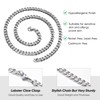 VNOX Silver Chain for Men Stainless Steel Necklace for Men