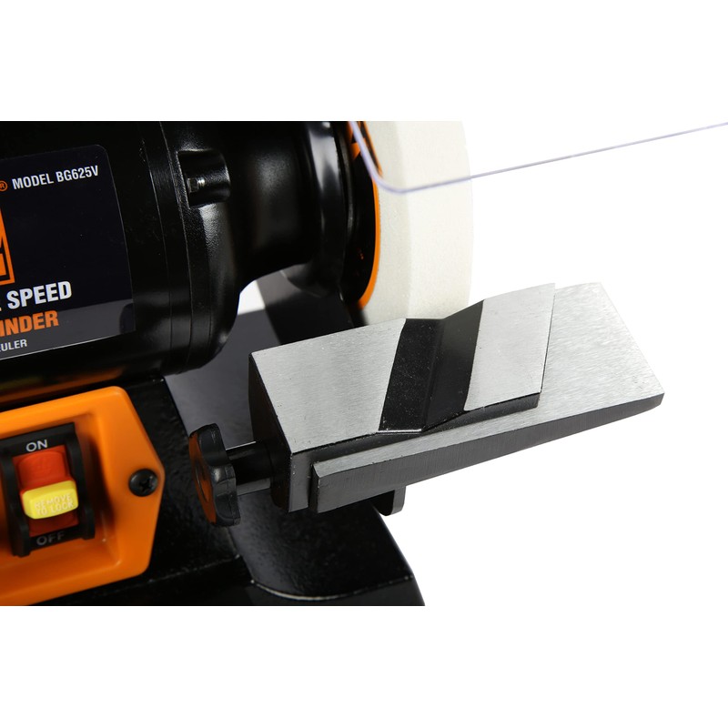 WEN BG625V 2.5-Amp 6-Inch Variable Speed Bench Grinder with Flexible