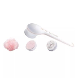 Finishing Touch Flawless Cleanse Spa Spinning Spa Brush w/3 Heads Incl Batteries