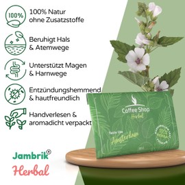 Marshmallow Leaf (Marshmallow Leaves) - 100% Natural, Althaea Officinalis Premium Herbal Tea, Soothing for Neck & Stomach, Vegan & Caffeine Free (30g)