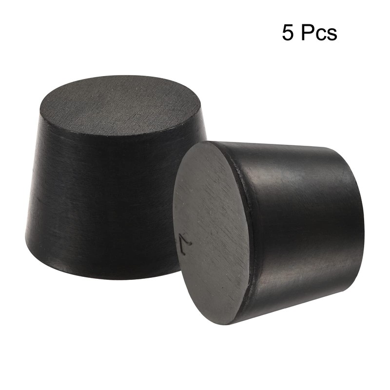 sourcing map Rubber Tapered Plug 30mm to 37mm Solid Test