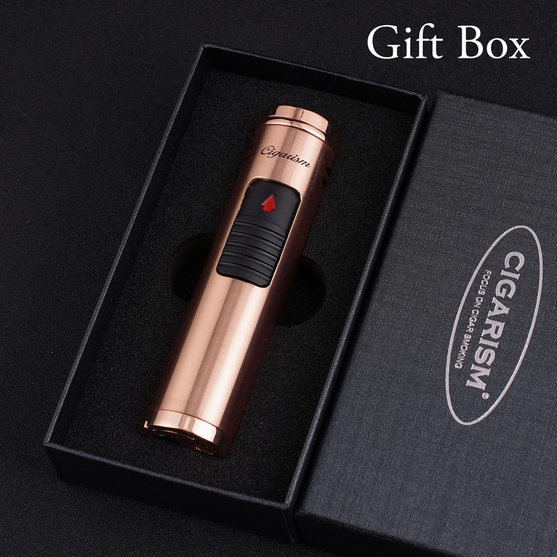 CIGARISM Triple Torch Jet Flame Lighter, Windproof Cigar Lighter, Cigar
