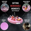 DIVEBLAST: Pink Floating Table for Pool - Hot Tub Accessories