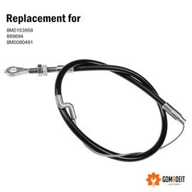 GOMADEIT Cowl Latch Cable fits for Mercury Verado 200 225 250 250 Pro 275 300 300 Pro 350 350Sci 400HP Cowl Latch Cable Replace 8M0153958 889694 8M0080491