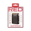 RED by Kiss Cordless Mini Shaver for Men, Compact High-Precision,