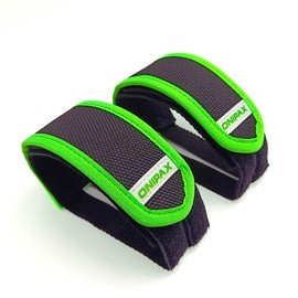 ONIPAX 1 Pair Bicycle Pedal Strap Toe Clips Straps Tape (Green)