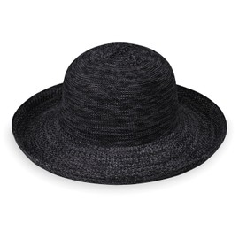 Wallaroo Women’s Victoria Sun Hat (Mixed Black) – Wide Brim, Packable, Adjustable, Breathable, Lightweight Mesh – Comfortable All Day Sun Protection for Outdoor Summer Activities and Travel Friendly