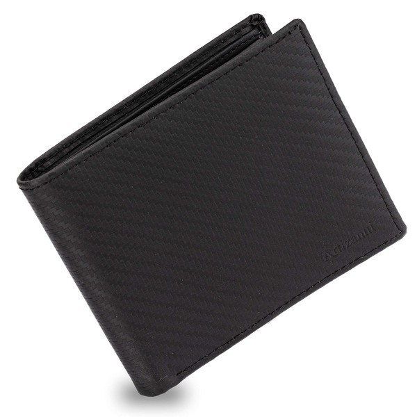 Full Grain Wallets for Men, Men's Leather Bifold Wallet with