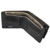 Umbro Men's and Women's Bi-Fold Wallet with Round Zipper, Nylon,
