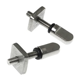 Surfing Supplies Stainless Steel Fin Screw Fin Screw Plate Set Surfboard Screws Stainless Steel Longboard Fin Bolts Screws Sliding Fin Screw Surf Fin Board with Plate Screw Surfboard Accessories Set