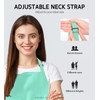 Syntus 2 Pack Adjustable Bib Apron Waterdrop Resistant with 2