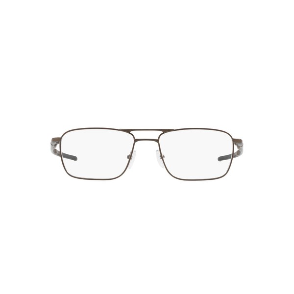 Oakley Men's OX5127 Gauge 5.2 Truss Titanium Square Prescription Eyeglass Frames, Pewter/Demo Lens, 53 mm