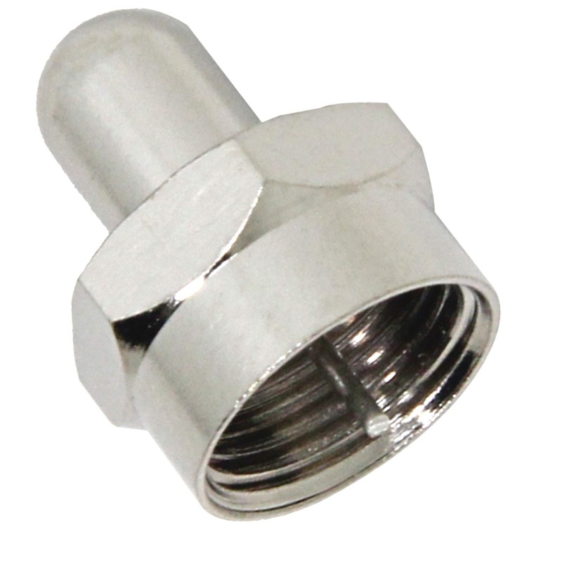 RFAdapter Coax Cap Cover, 75 Ohm Terminator, 10 Pack, Coax
