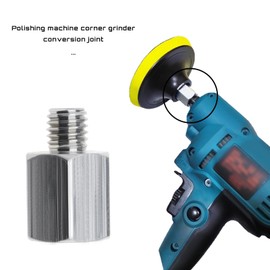 ECSiNG Thread Converter M14 Inner to M10 External Interface Adapter Connector Converter Made of Carbon Steel for Angle Grinder Polisher Drill