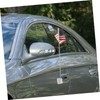 KONTONTY Magnetic Car Flag Pole Stainless Steel Base Universal Mount