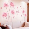 Fuji Toya M0383 Wall Sticker, Flower, Purple, Cute, Wall Decor,