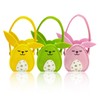 FeiOne Pack of 3 Easter Baskets Felt Easter Bunnies, Easter