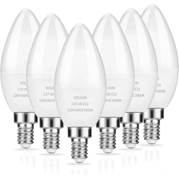Branded LED Candelabra Bulbs E12 Ceiling Fan Light Bulbs Small