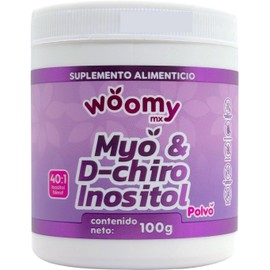 Myo & D-Chiro Inositol 40:1 en polvo 100 g Woomy