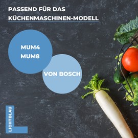 Lichtblau Set of 2 Drivers for Bosch Food Processor MUM4 & MUM8 I Continuous Shredder Replacement Part Suitable for MUZ4DS2, MUZDS3, MUZ8DS1 and MUM4 091027 00091027 I Bosch MUM4 Accessory Part