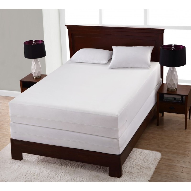 All-in-One Mattress Protector, Zippered Encasement, Water & Stain Resistant, Triple