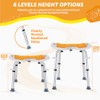 U-shaped Shower Stool to Sit on in Shower, Adjustable Height