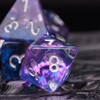 Cusdie 7-Die DND Dice, Polyhedral Dice Set Filled with Eyeball,