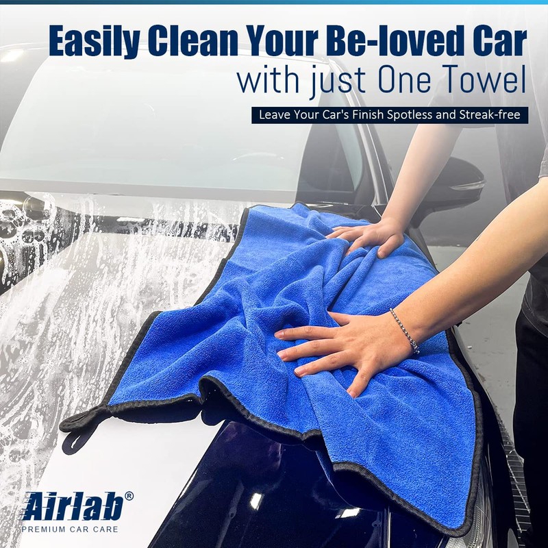 Airlab Microfibre Cloth Extra Large XXL 90x60cm, Dual-Sided Car Drying