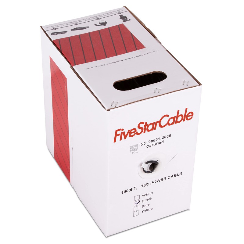 FiveStarCable 18/2 Gauge Low Voltage Cable Wire - 1000 ft,