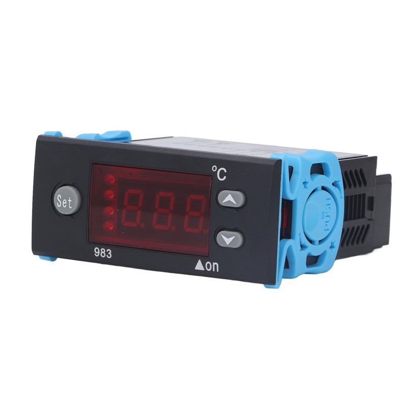 Temperature Controller Cooling Heating Multifunctional Thermostat with Dual Sensor AC220V