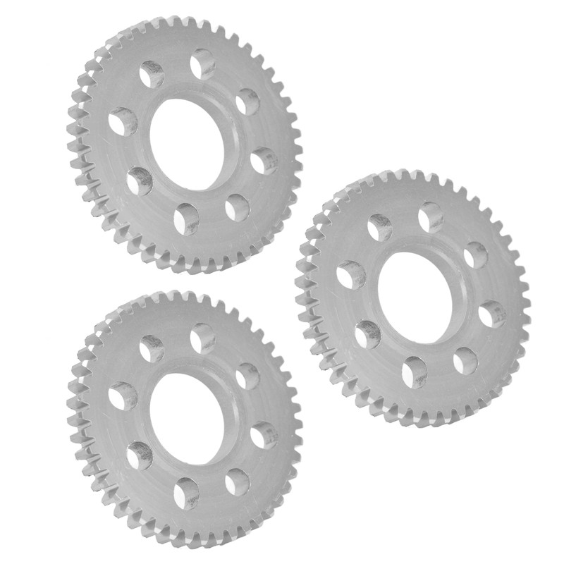 3Pcs Spur Gear 8 Holes Aluminium 4mm Thickness 14mm Centre