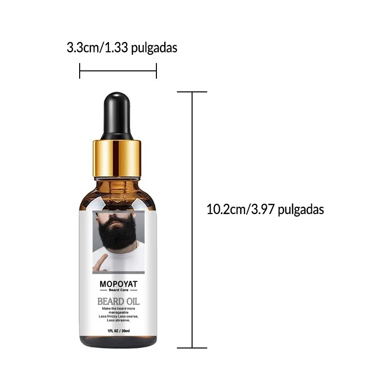 Mopoyat Aceite Natural Para Crecimiento La Barba Los Bigote