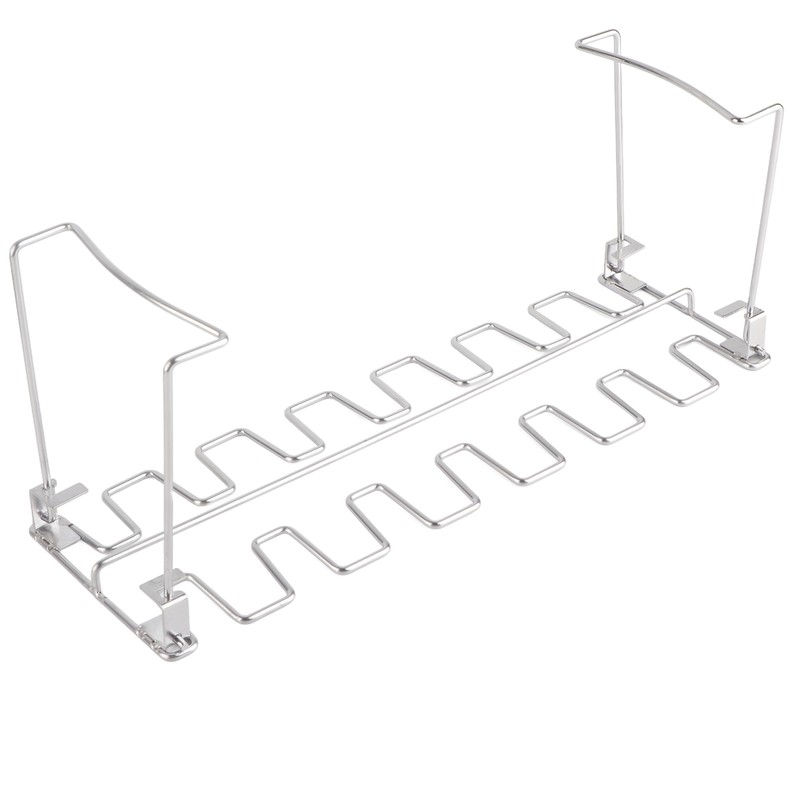 Chicken Leg Grill Rack with Drip Pan Stainless Steel Roaster