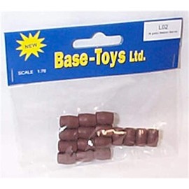 base toys accessories 36 gallon medium barrels for lorry 1.76 railway scale