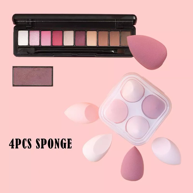 Andros Fifty Kit Esponja Maquillaje 4/8 Piezas Color Rosa Con