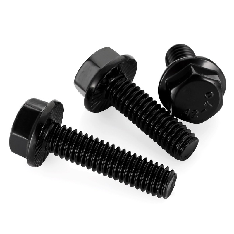 1/4-20 x 1/2" Flanged Hex Head Bolts Flange Hexagon Screws,