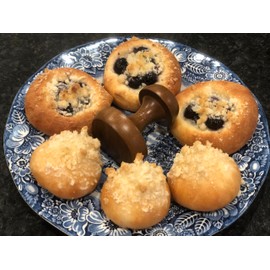 Wooden kolache dough press