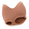 Neoprene Half Sole Lyrical Dance Footwear in Dark Tan Small
