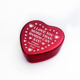 Red Ocean Valentines Gift For Him Her I LOVE YOU Metal Tin Mum Dad Mummy Daddy Boyfriend Girlfriend Gift