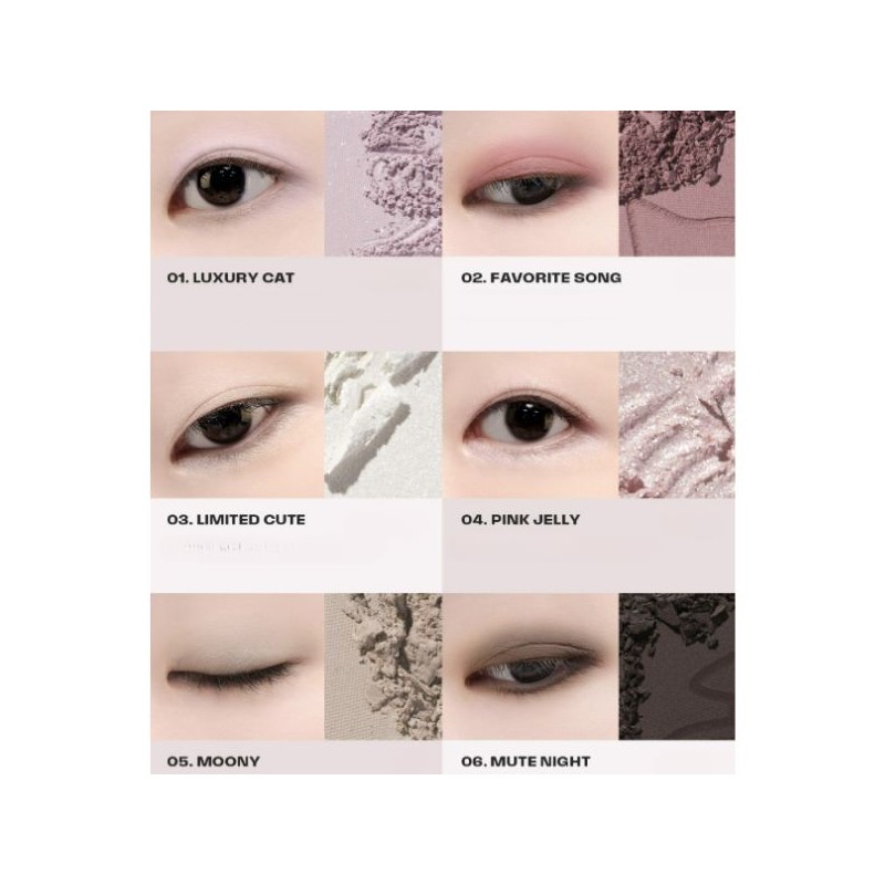 KIRSH BLENDING Mood Like Eye Palette 9g, Color:02 Moony Mute