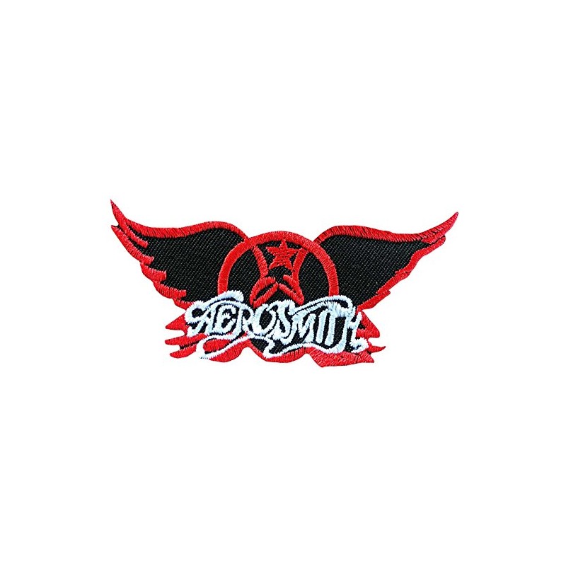 Aerosmith Red & White Embroidered Badge Patch Iron or Sew