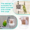 Glikceil 12 Pcs No Mess Bird Feeder Automatic Bird Parrot